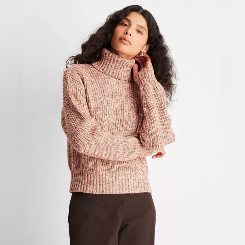 Future Collective Knit Turtleneck  Pullover Size:Small